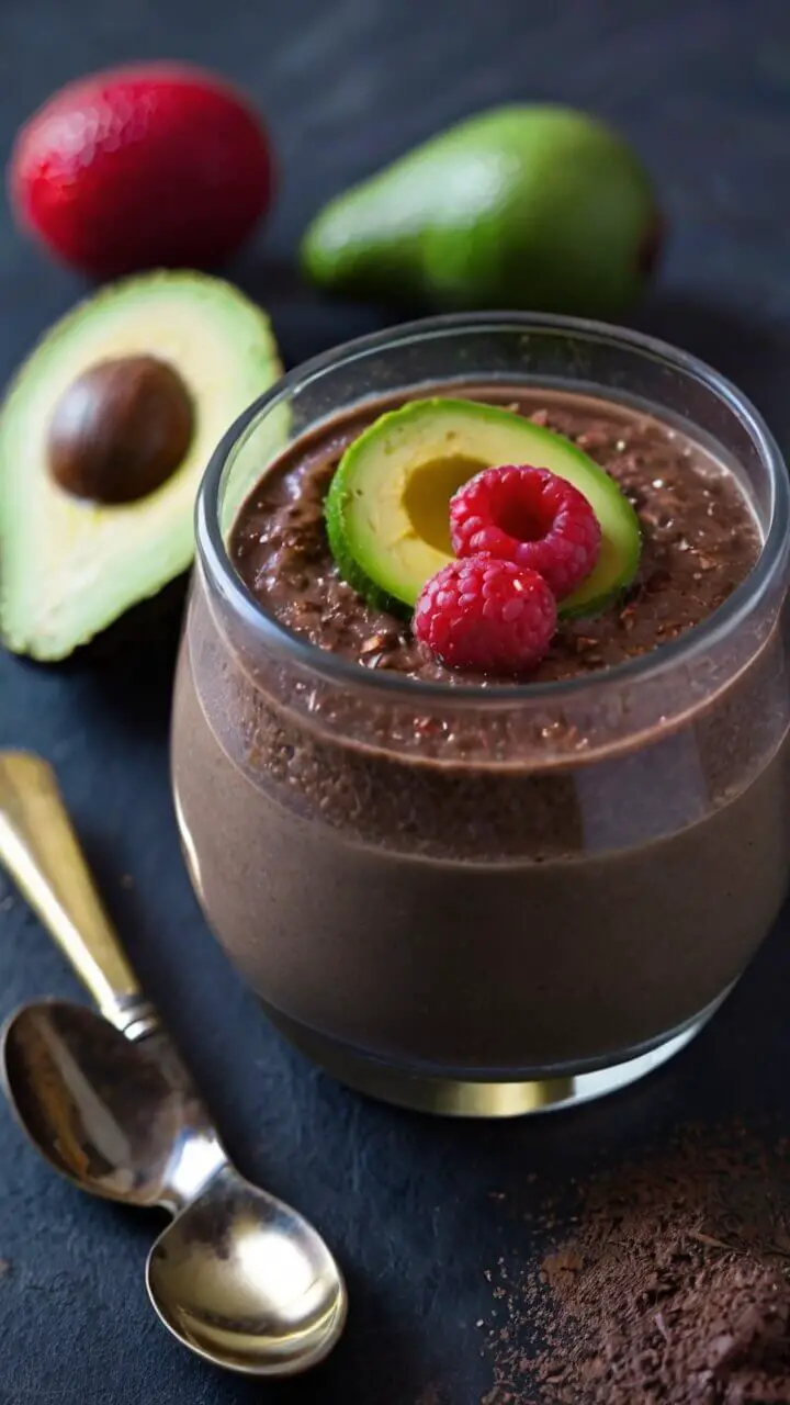 Chocolate Avocado Chia Pudding