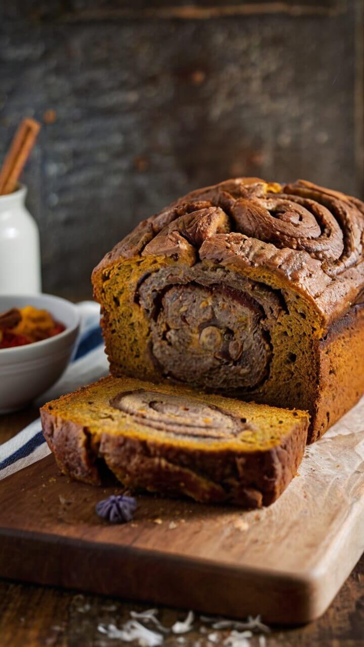 Cinnamon Swirl Pumpkin Bread