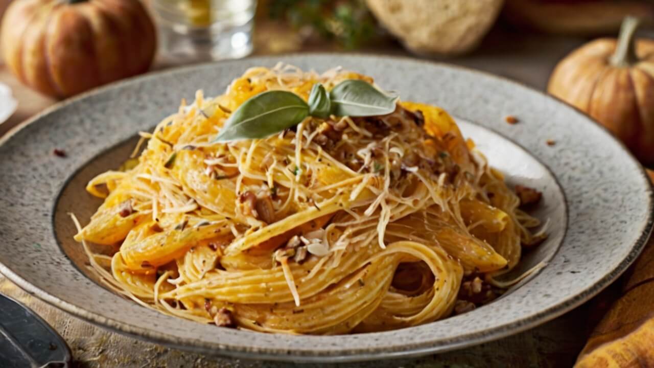 Creamy Parmesan Pumpkin Pasta Recipe