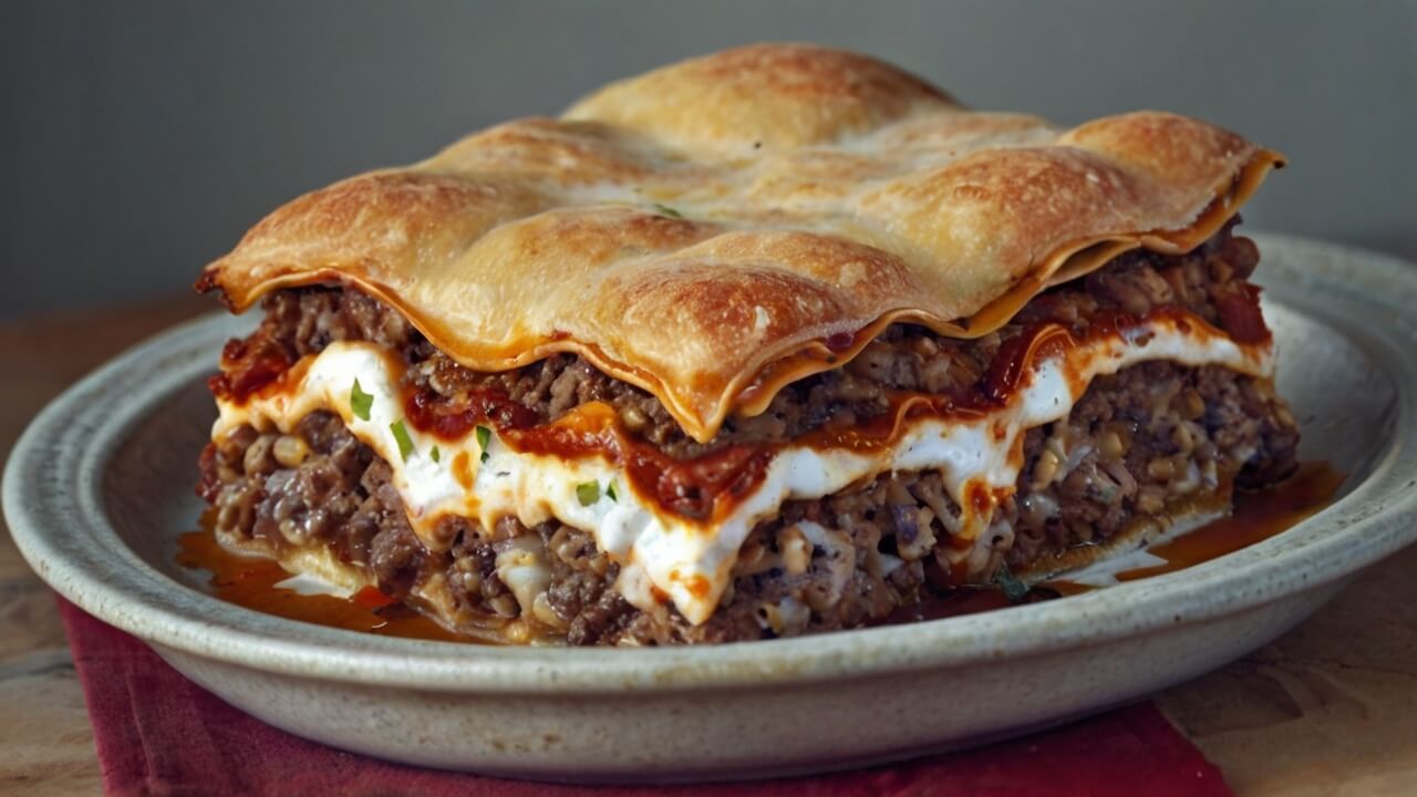 Lasagna Meets Cheeseburger Recipe