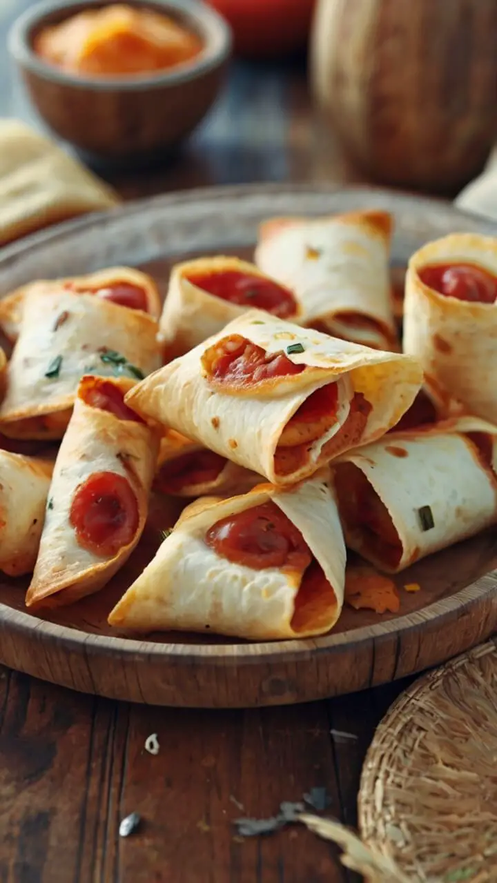 Tortilla Pizza Rolls