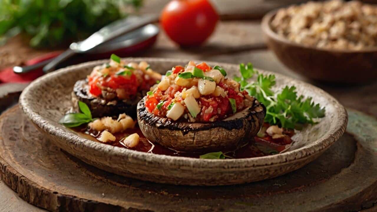 Autumn Harvest Stuffed Portobello Mushrooms Recipe