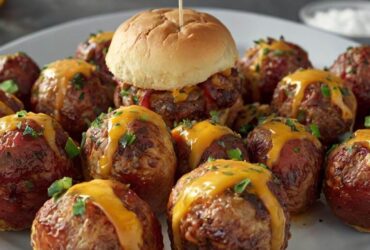 Bourbon Bacon Cheeseburger Meatballs Recipe