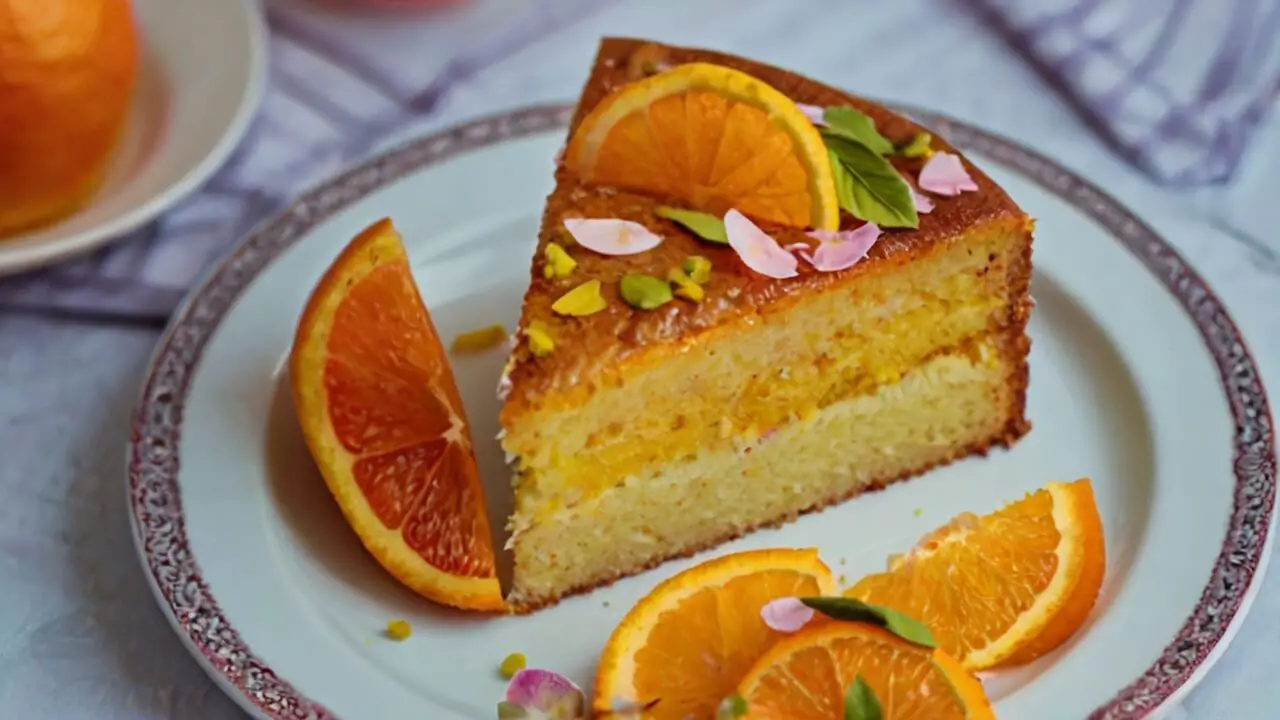 Bright Persian Orange Cake Recipe