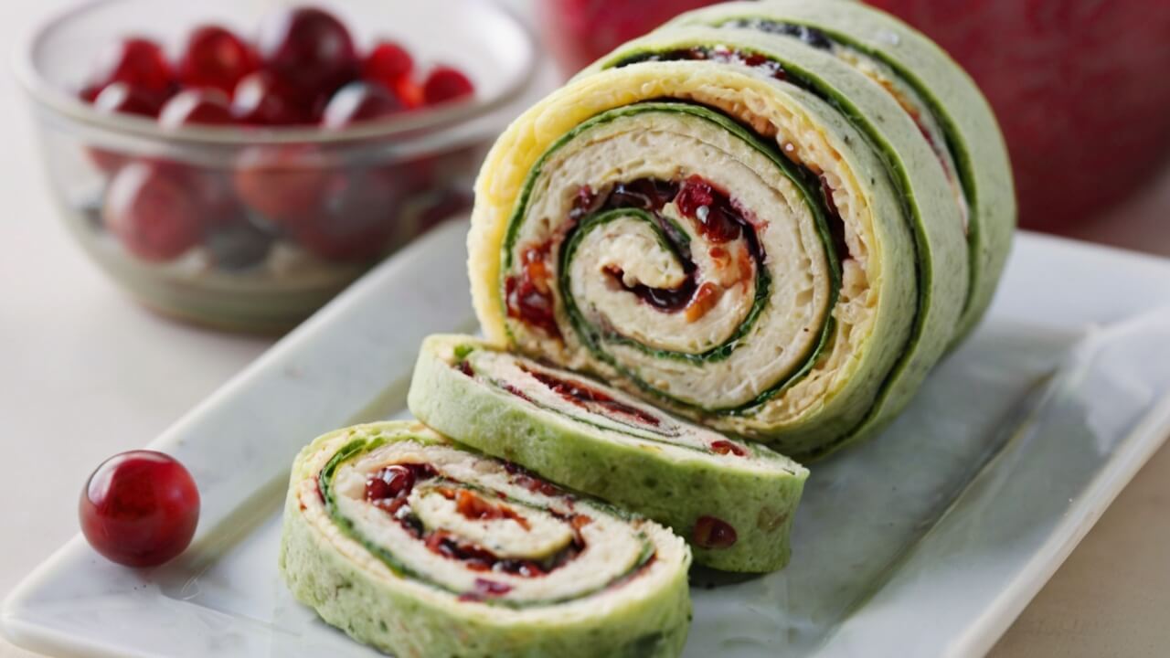 Christmas Cranberry Roll Ups Recipe