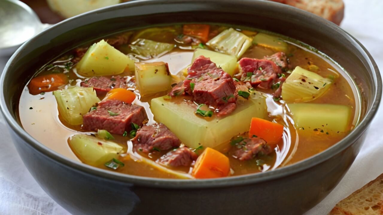 Corned Beef Cabbage Soup Recipe