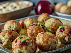 Cranberry and Turkey Stuffing Balls Recipe