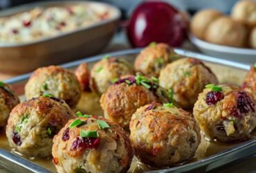 Cranberry and Turkey Stuffing Balls Recipe