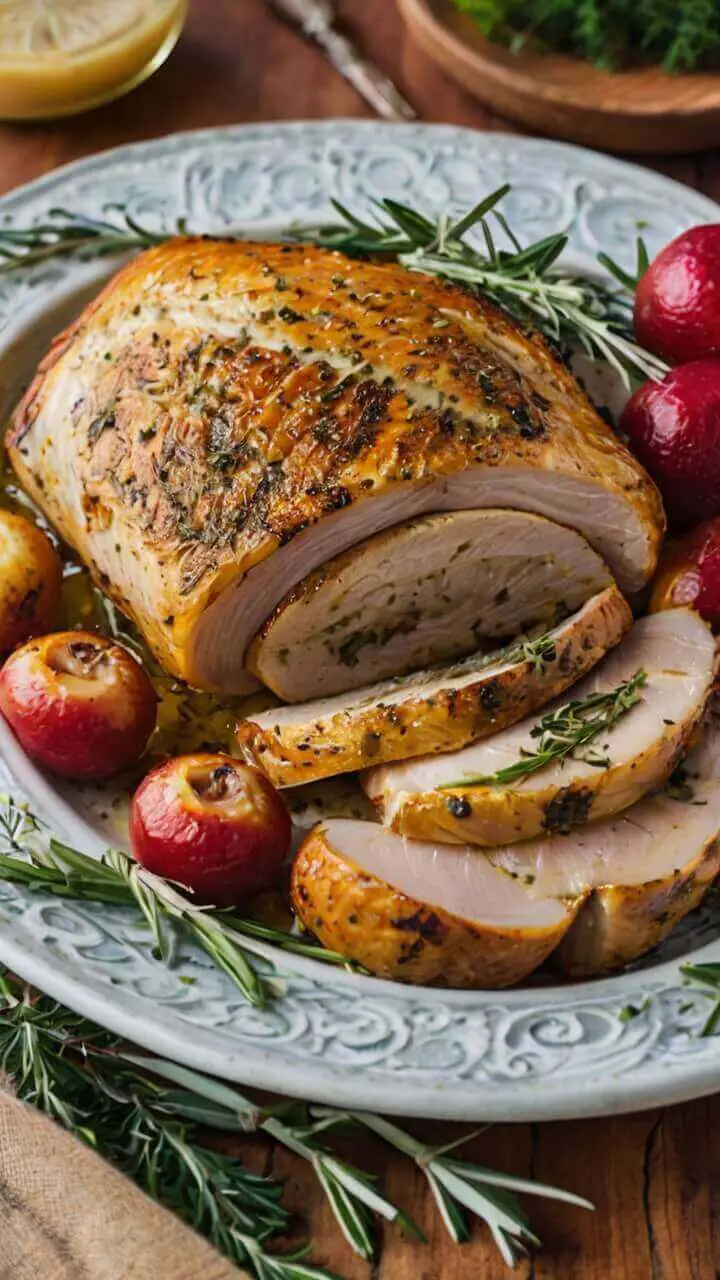 Herb Butter Roasted Turkey Breast