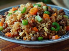 Onion Beef Fried Rice Recipe