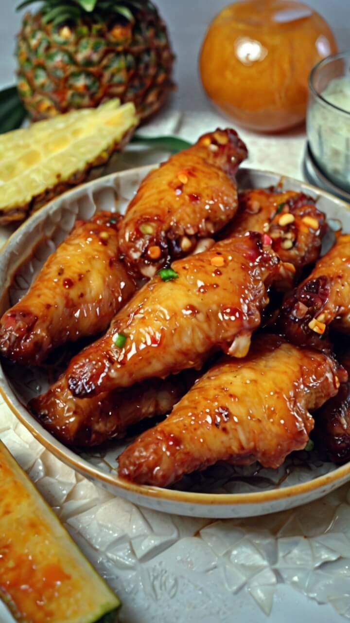 Pineapple Cowboy Candy Chicken Wings