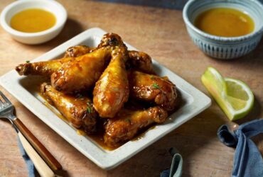 Sticky Honey Mustard Chicken Wings Recipe