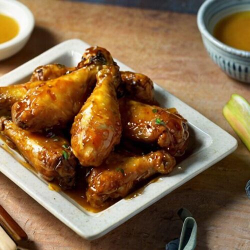 Sticky Honey Mustard Chicken Wings Recipe