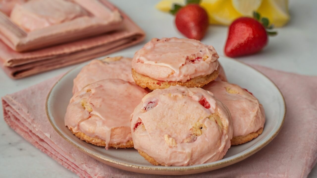 Strawberry Cake Mix Cookies Recipe