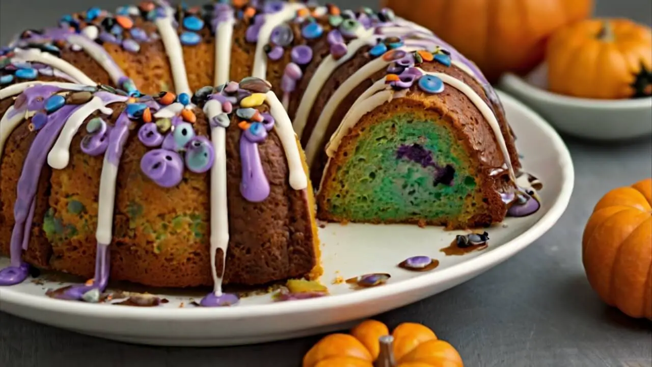 Swirl Halloween Bundt Cake Recipe