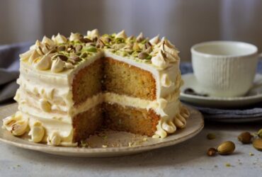White Chocolate Pistachio Cake Recipe 