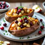 Cranberry Apple Twice Baked Sweet Potatoes Recipe