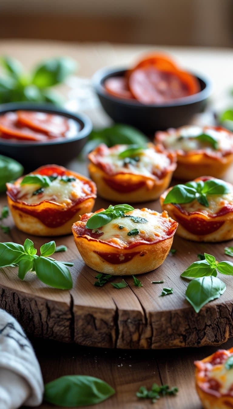Keto Pepperoni Pizza Bites