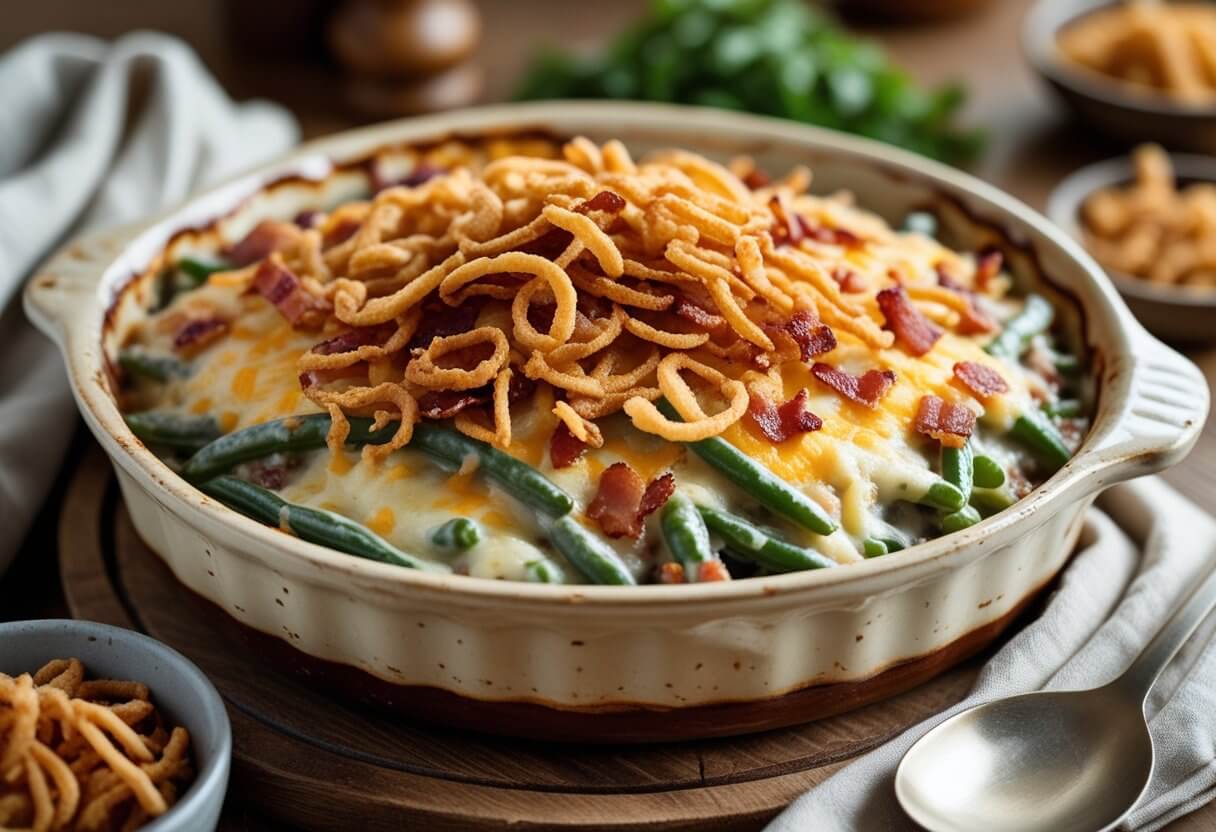 Loaded Green Bean Casserole Recipe