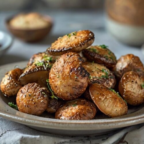 Air Fryer Ranch Mushrooms Recipe