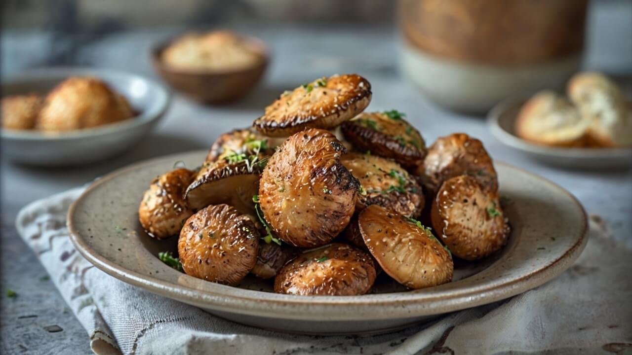 Air Fryer Ranch Mushrooms Recipe