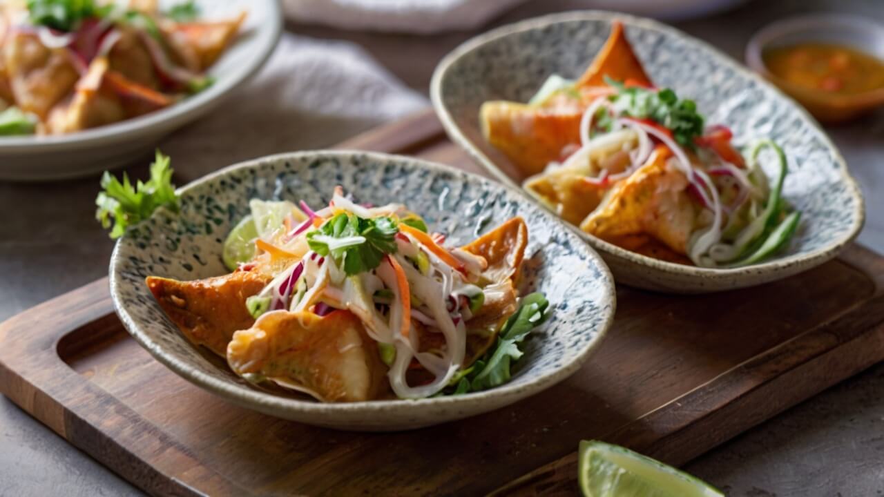Applebee Chicken Wonton Tacos Recipe