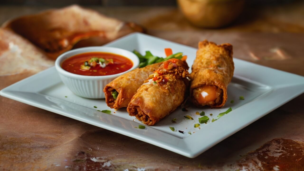 Buffalo Chicken Egg Rolls Recipe