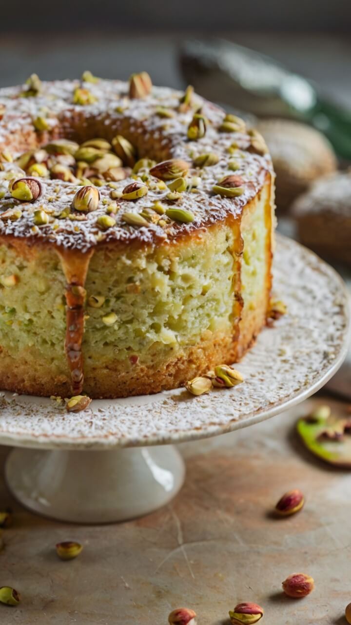 French Pistachio Cake