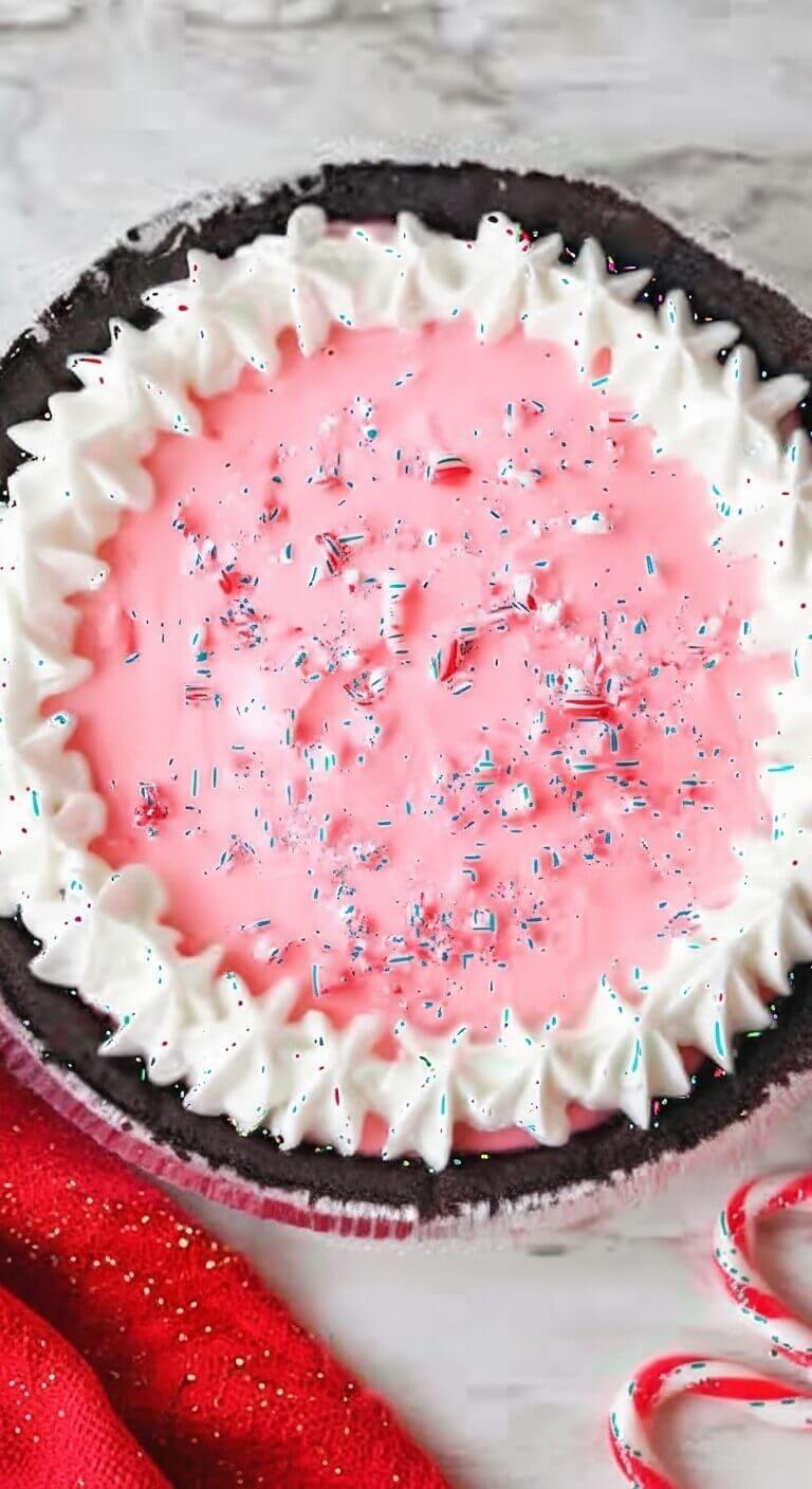 Christmas Peppermint Pie