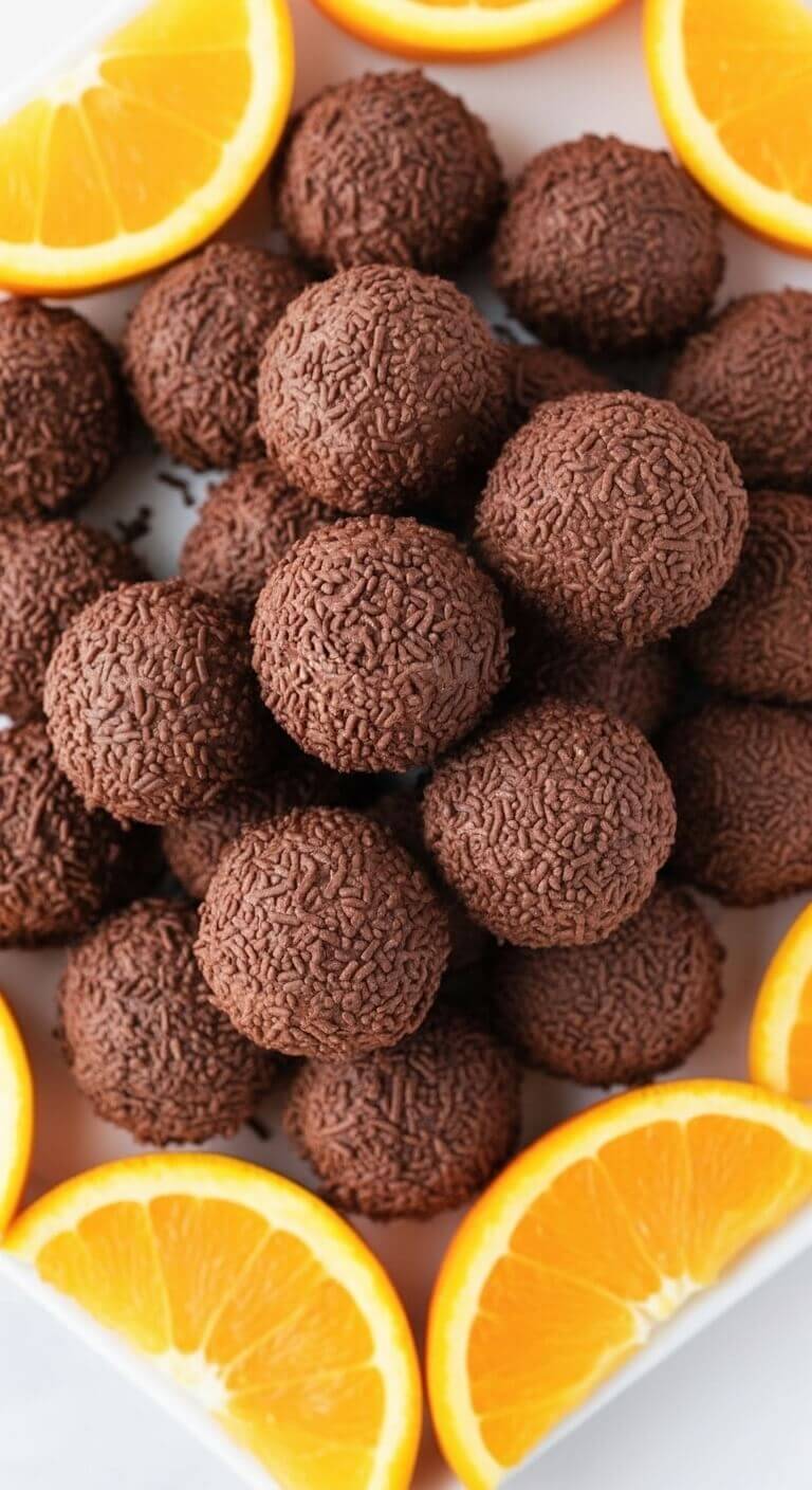 Orange Chocolate Christmas Truffles