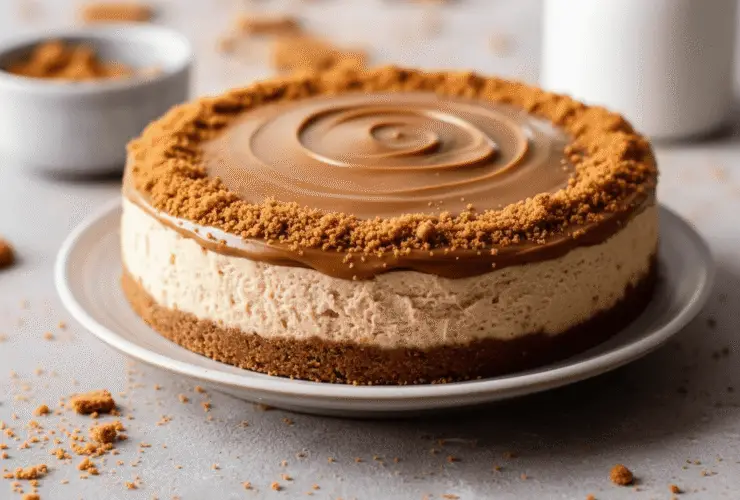 No Bake Biscoff Cheesecake Recipe