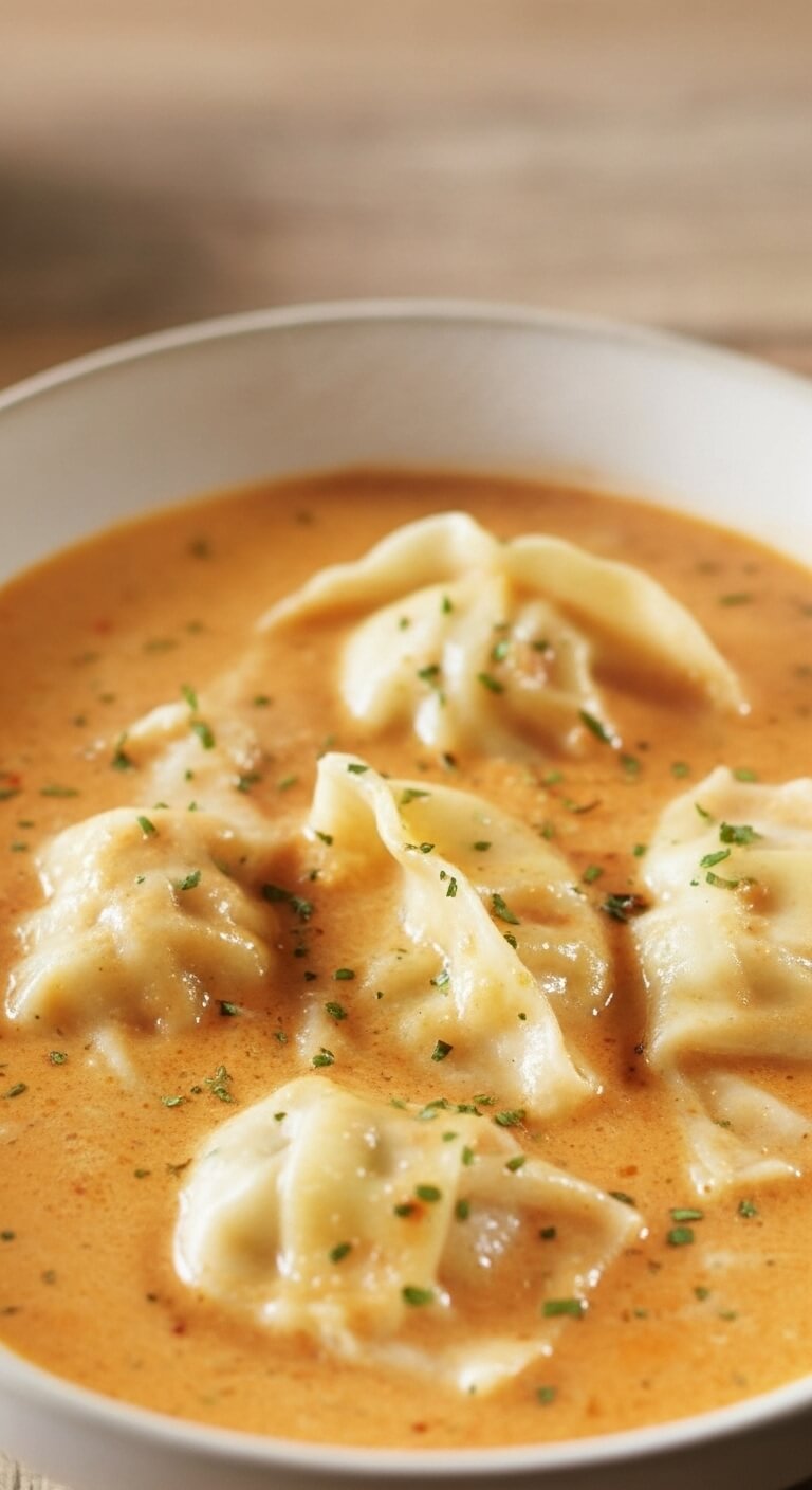 Thai Coconut Curry Dumpling Soup