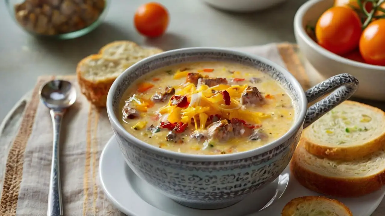 Easy Cheeseburger Soup Recipe