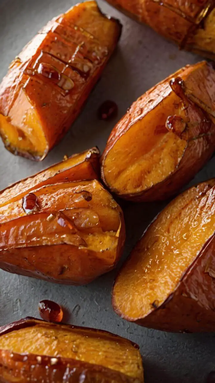 Honey Roasted Sweet Potatoes