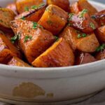 Maple Glazed Roasted Sweet Potatoes Recipe