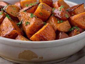 Maple Glazed Roasted Sweet Potatoes Recipe