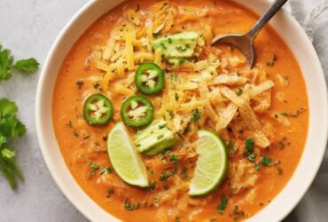 Creamy Chicken Enchilada Soup Recipe