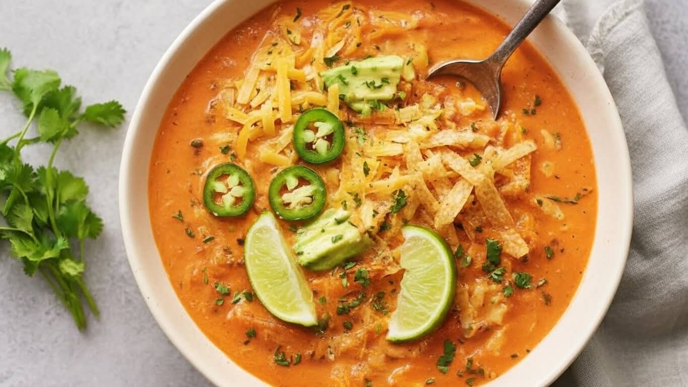 Creamy Chicken Enchilada Soup Recipe