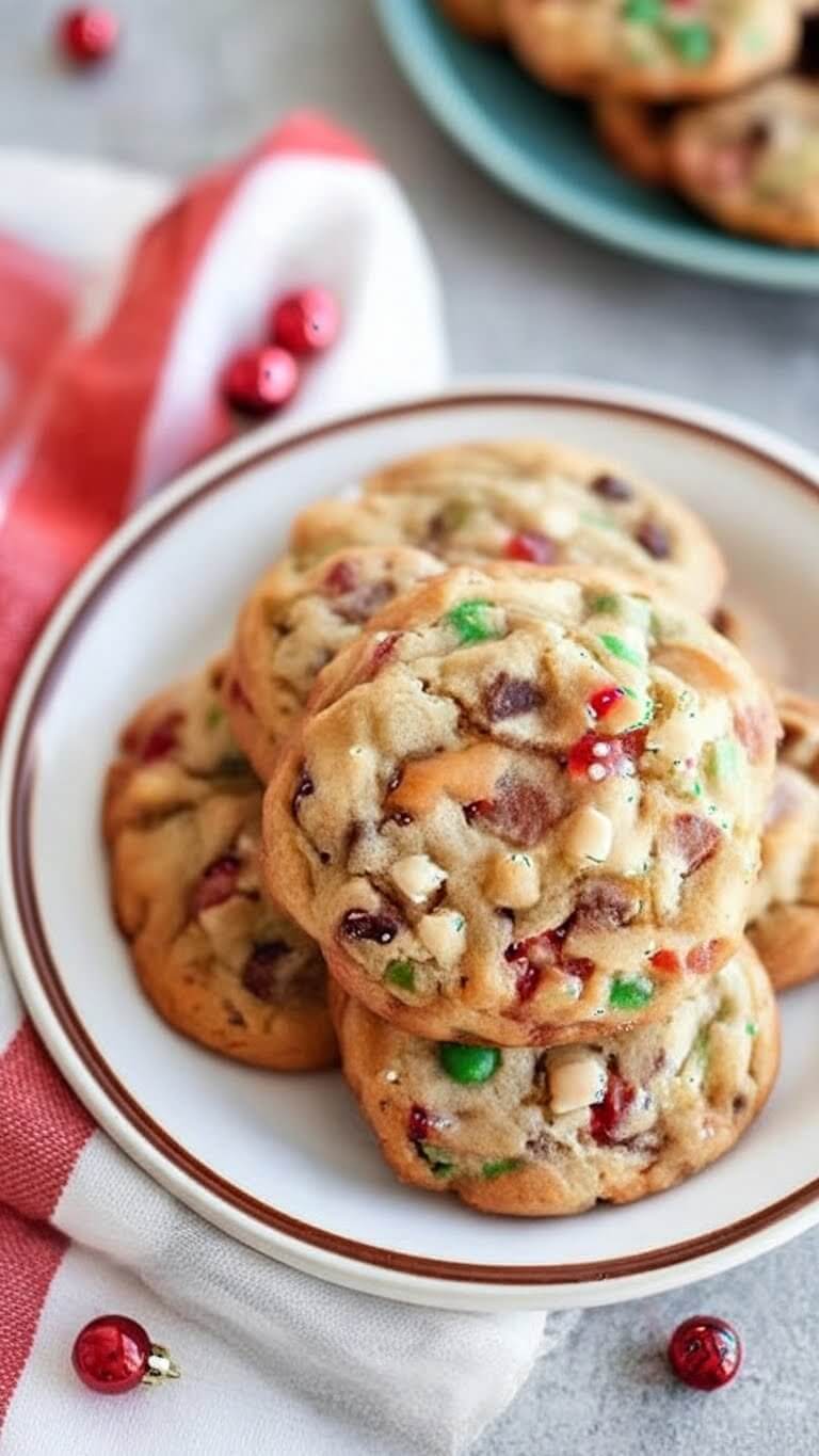 Chewy Fruitcake Cookies