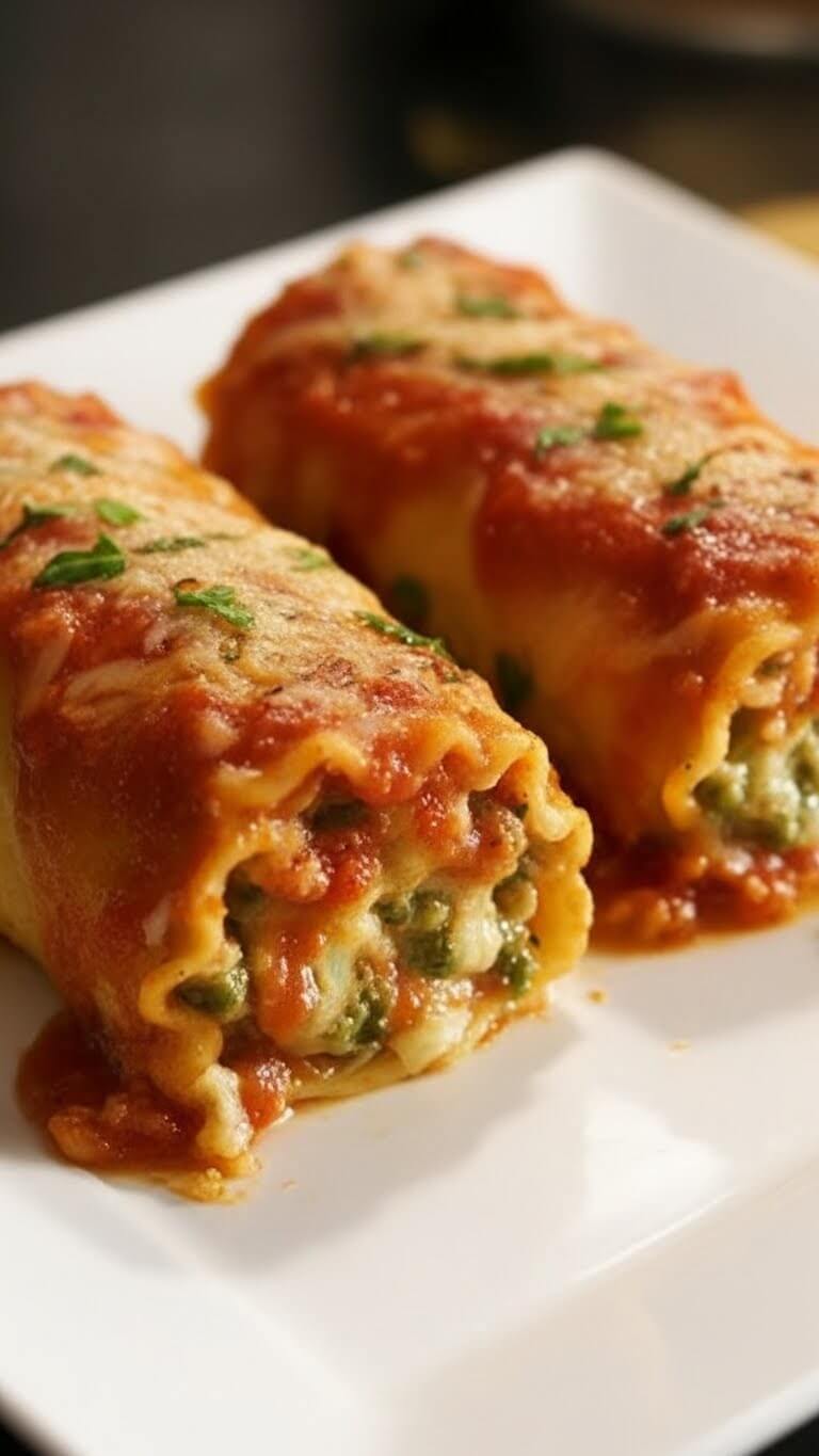 Pioneer Woman Veggie Lasagna Roll Ups 