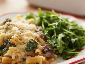 Pioneer Woman Spinach Alfredo Pasta Bake Recipe