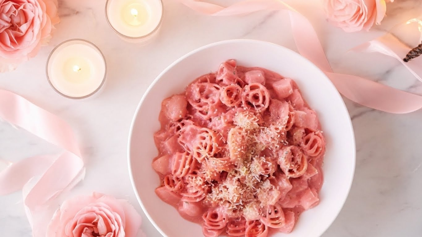 Valentine's Day Pink Pasta Recipe