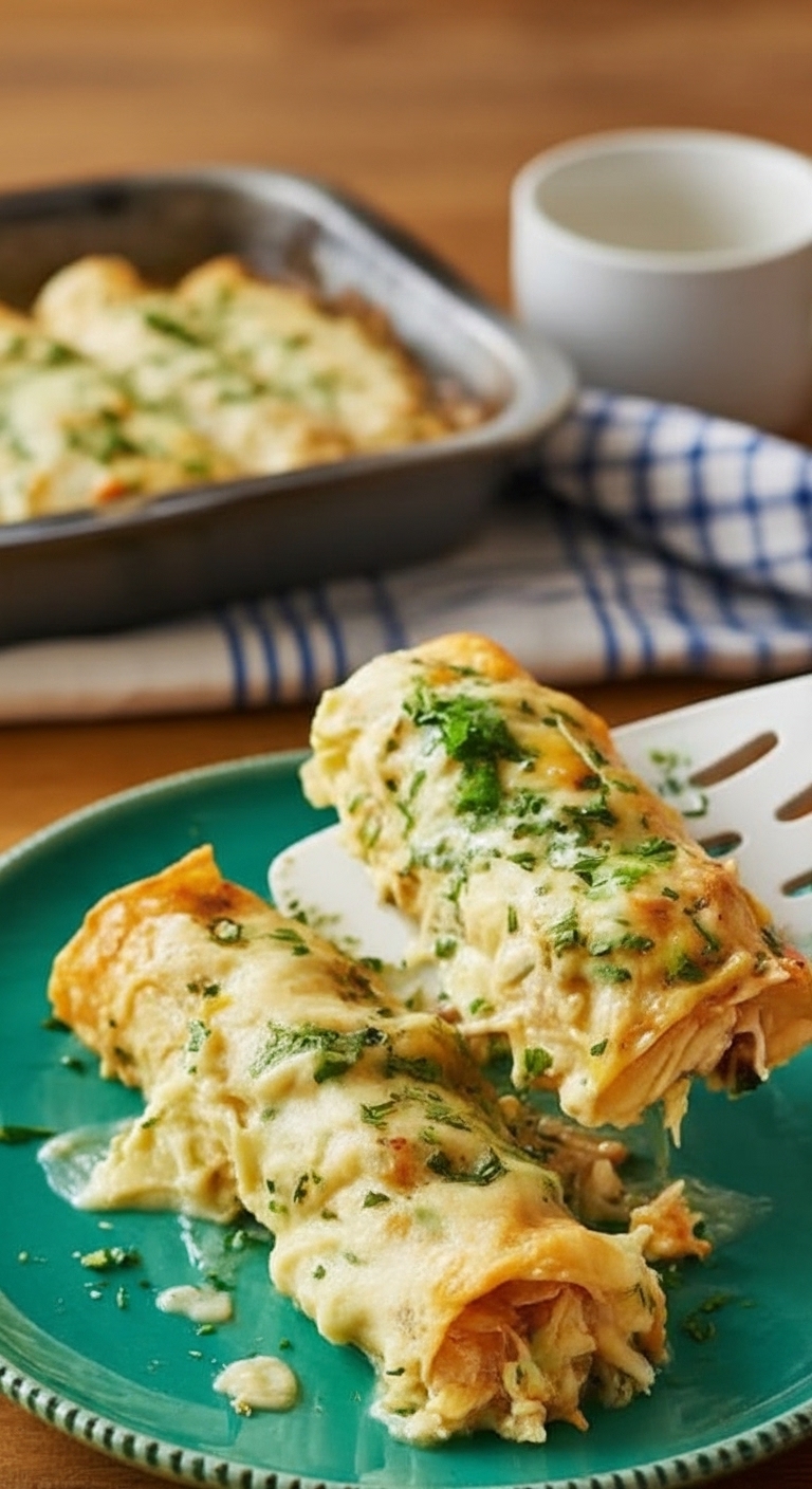 Pioneer Woman Chicken Enchiladas with White Sauce
