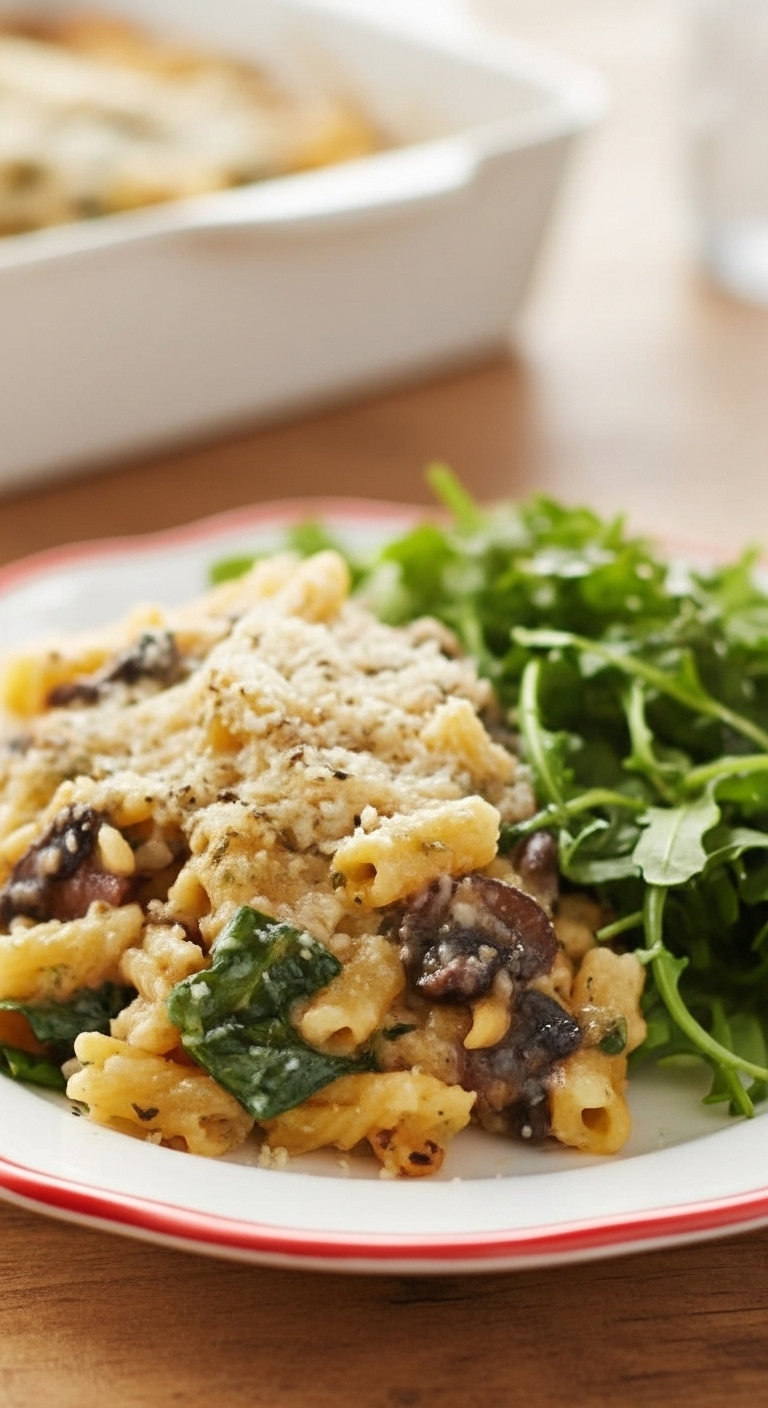 Pioneer Woman Spinach Alfredo Pasta Bake