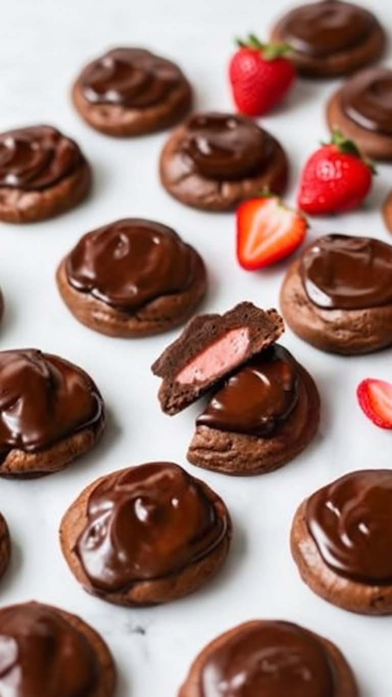 Chocolate Covered Strawberry Cookies