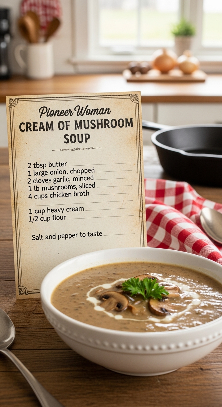 pioneer woman cream of mushroom soup