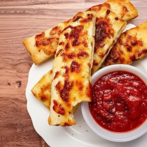 Crispy Sourdough Cheesy Breadsticks Recipe