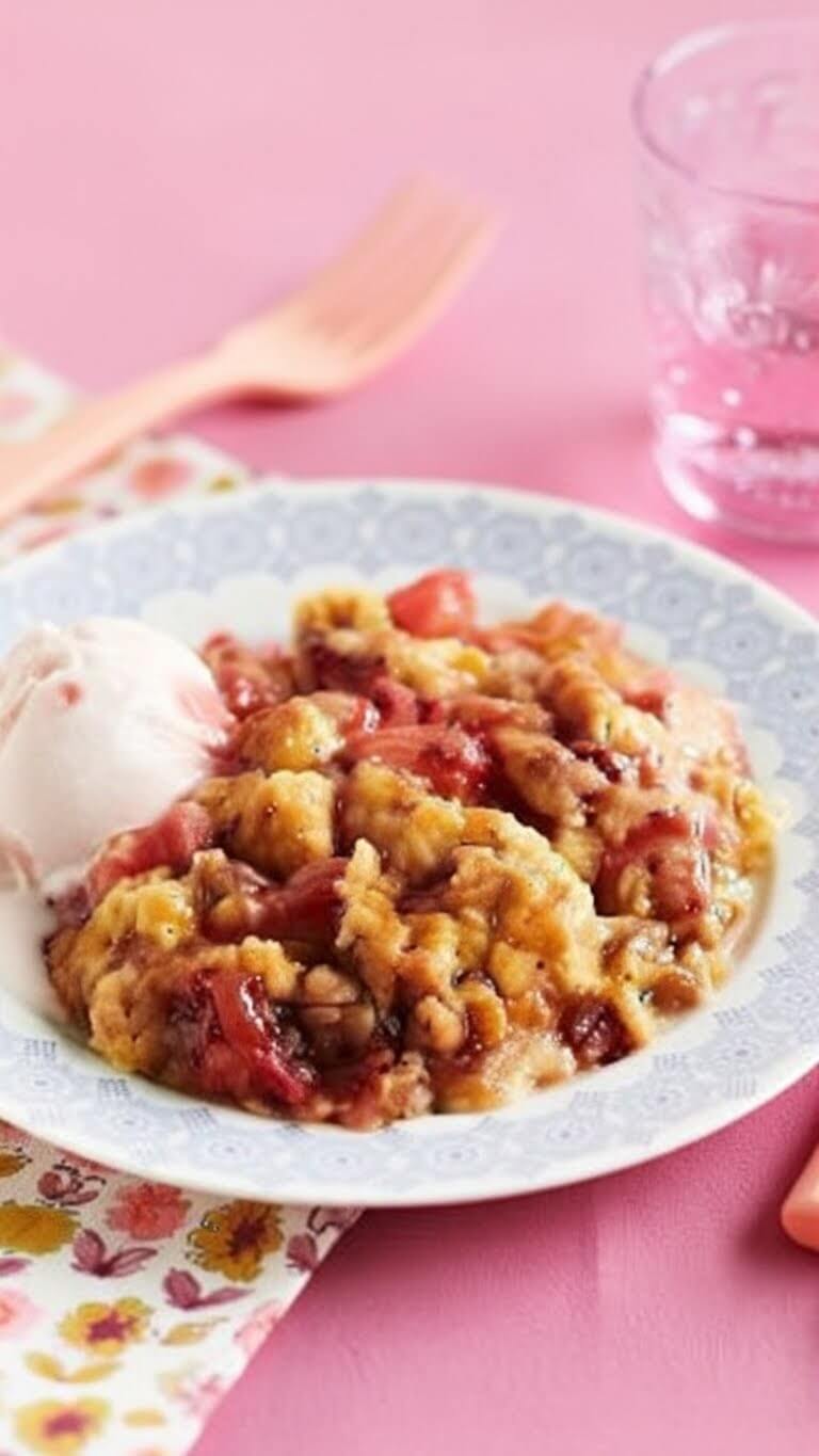 Pioneer Woman Rhubarb Cobbler 