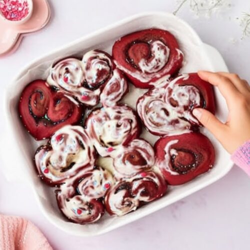 Red Velvet Valentine's Day Cinnamon Rolls Recipe