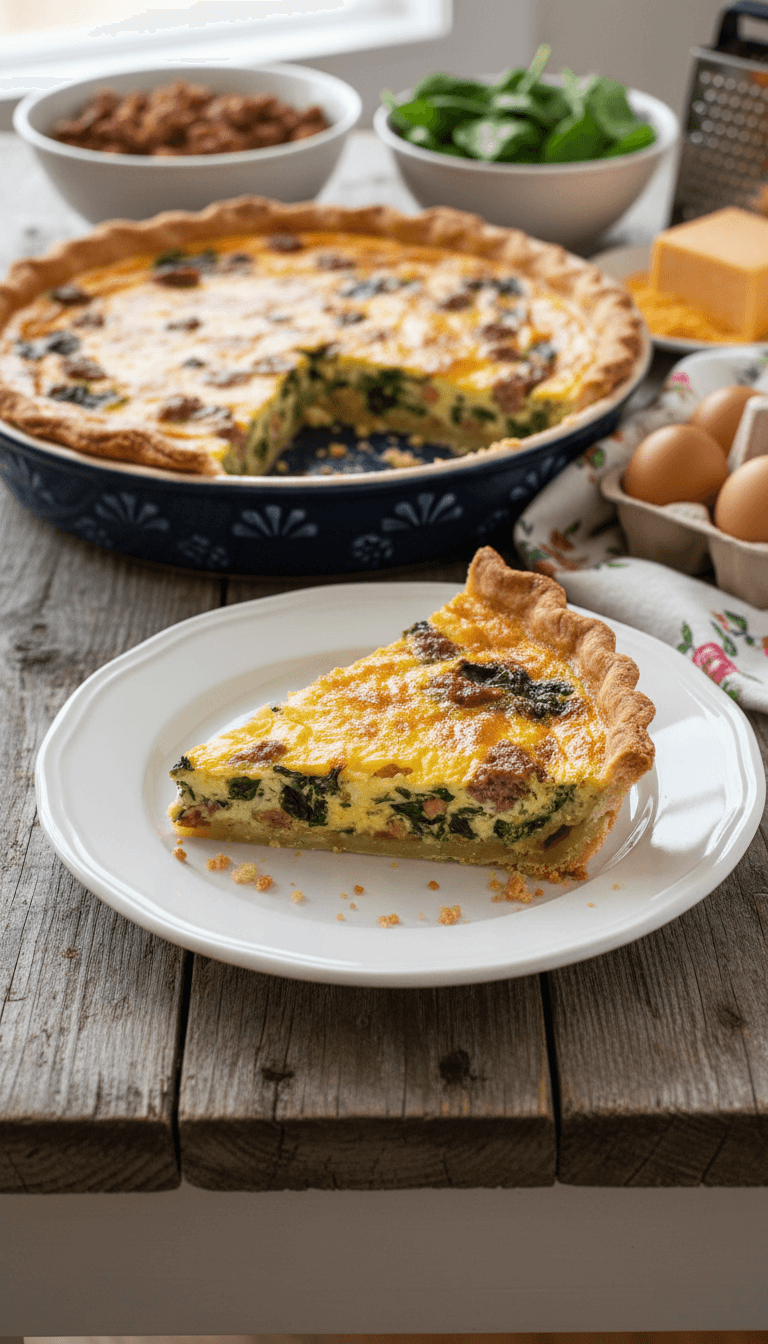 Pioneer Woman Sausage Quiche